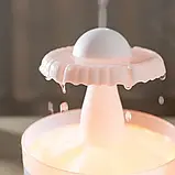 💙Зволожувач повітря Гриб з ефектом дощу Нічник з підсвіткою RGB Аромадіфузор Cloud Rain Humidifier N02-63, фото 7