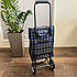Складана сумка-візок на металевих колесах 31×25×85 см | Сумка для покупок на колесах, фото 3