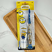 Дорожній набір Mr.White Minions (від 3 років) зубна паста 25 мл + щітка на присосці