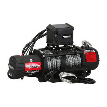 Лебідка електрична EW-9500 12V/4,305т з синтетичним тросом 28.5м х 9.4мм MUSCLELIFT T-MAX 9229104
