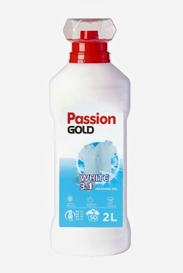 Гель для прання Passion Gold White 2 л, фото 1