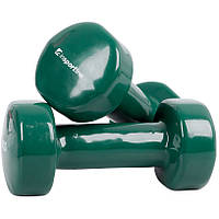 Вінілові гантелі inSPORTline Smoothbell 2 x 3 кг — суцільні гантелі для фітнесу, аеробіки, домашніх тренувань