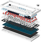 Клавіатура GamePro Genesis Warden MK160BL White, фото 2