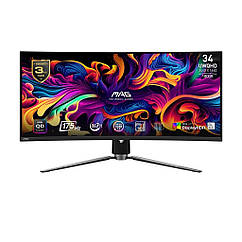 Монітор MSI 34" MAG 341CQP QD-OLED Black Curved 175Hz
