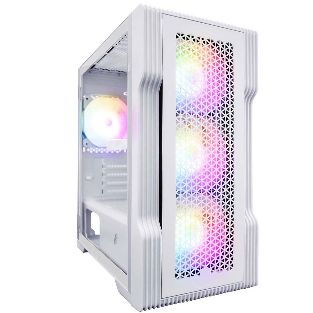 Корпус 1stPlayer T3-WH-4F1-W White без БЖ, фото 1