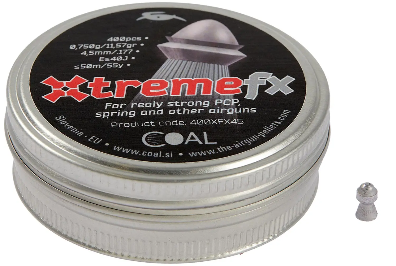 Кулі Coal Xtreme FX 4.5мм, 0.75г, 400шт JGR