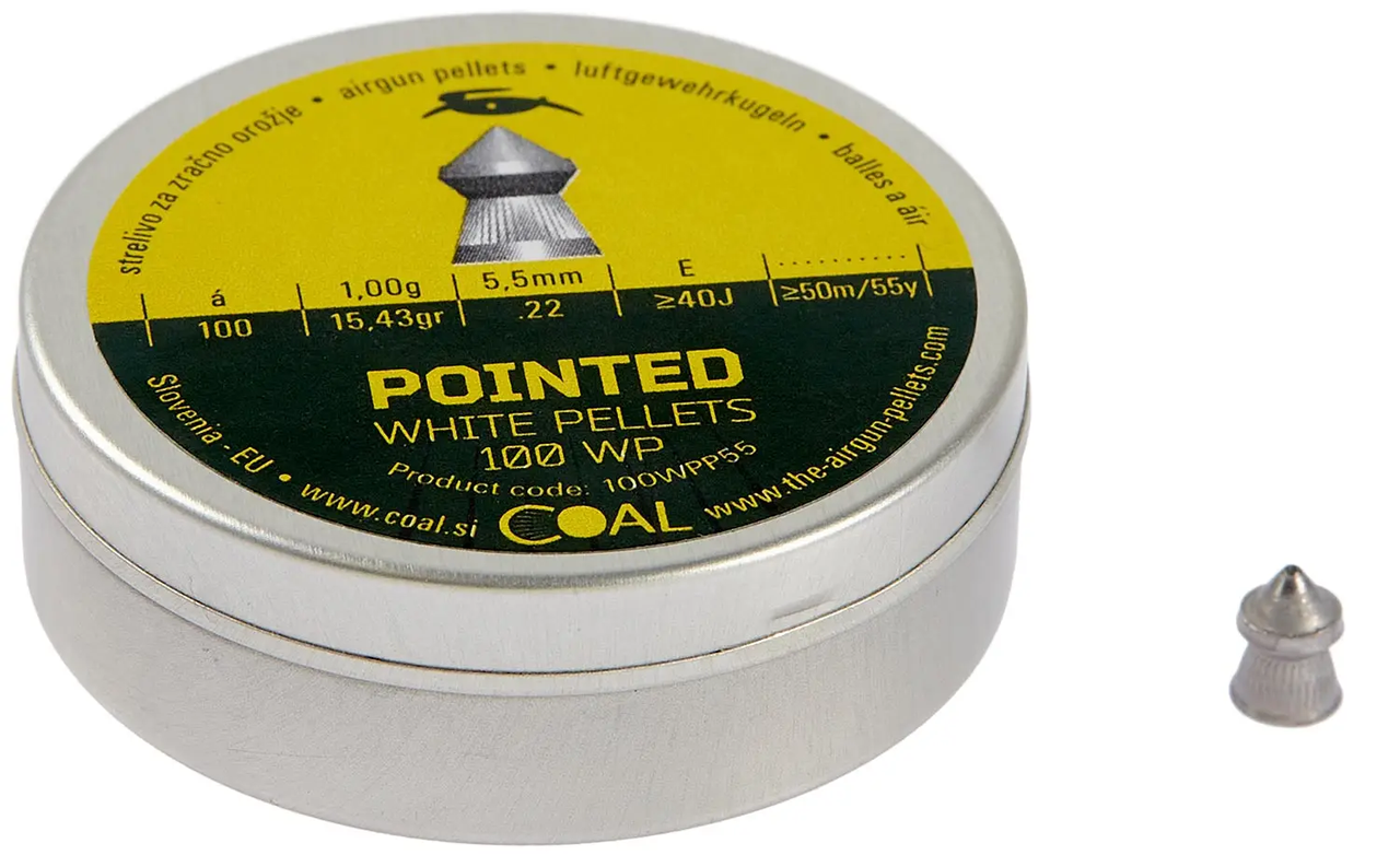 Кулі Coal Pointed 5.5мм, 1г, 100шт JGR