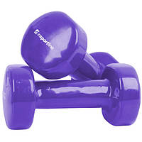 Вінілові гантелі inSPORTline Smoothbell 2 x 1 кг — для фітнесу, силових та аеробних тренувань