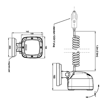 Світлодіодна робоча фара Fristom FT-036 LED ALU 2800 MAG M78, фото 2