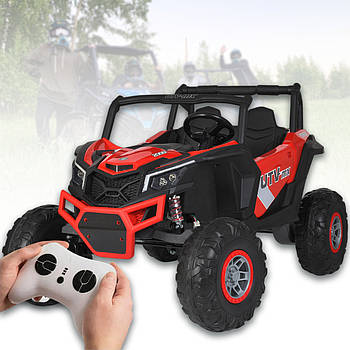 Дитячий двомісний електромобіль з музикою на EVA колесах Bambi M 4567EBLR-3-2