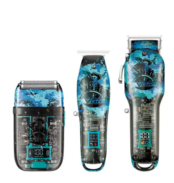 Машинка для стрижки волос 3 в 1 VGR чорний, фото 1