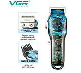 Машинка для стрижки волос 3 в 1 VGR чорний, фото 7