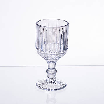 Набір чарок на ніжці 6 шт скляні чарки 50 (мл) Блакитний HP-19-71