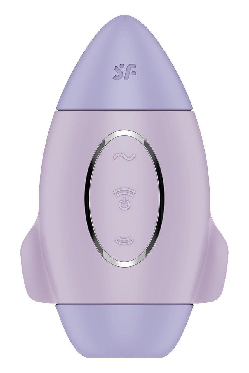 Вібратор Satisfyer Mission Control з вакуумною стимуляцією клітора, фіолетовий, фото 1