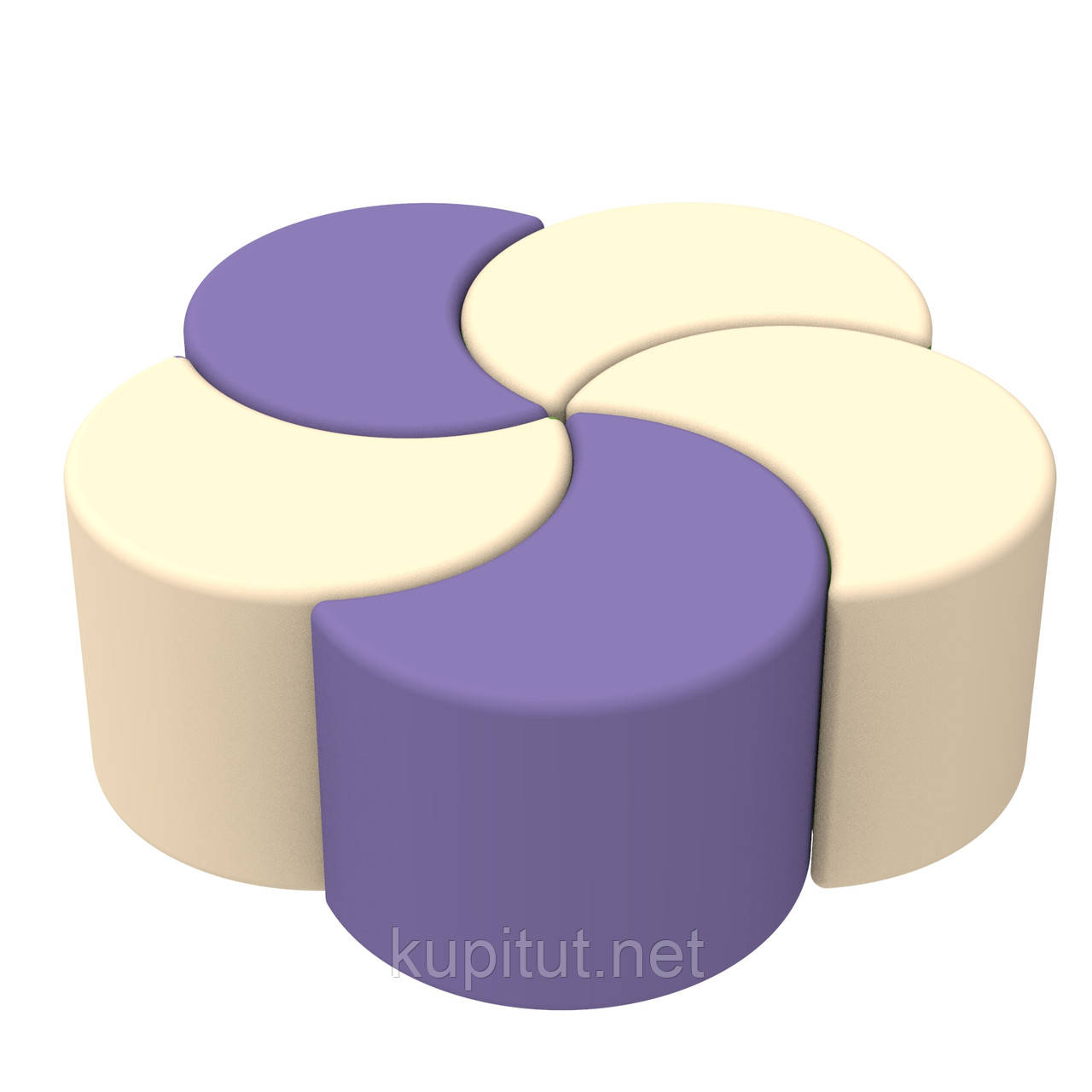 Комплект дитячих пуфів Веселка KIDIGO, фото 1