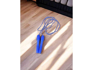 Скакалка 2,7м синій дитяча текстиль м.14 ТМ SP