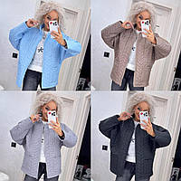 Жіночі демісезонні куртки 9360/а-бр-ді Стильна стьобана жіноча куртка з коміром-стійкою