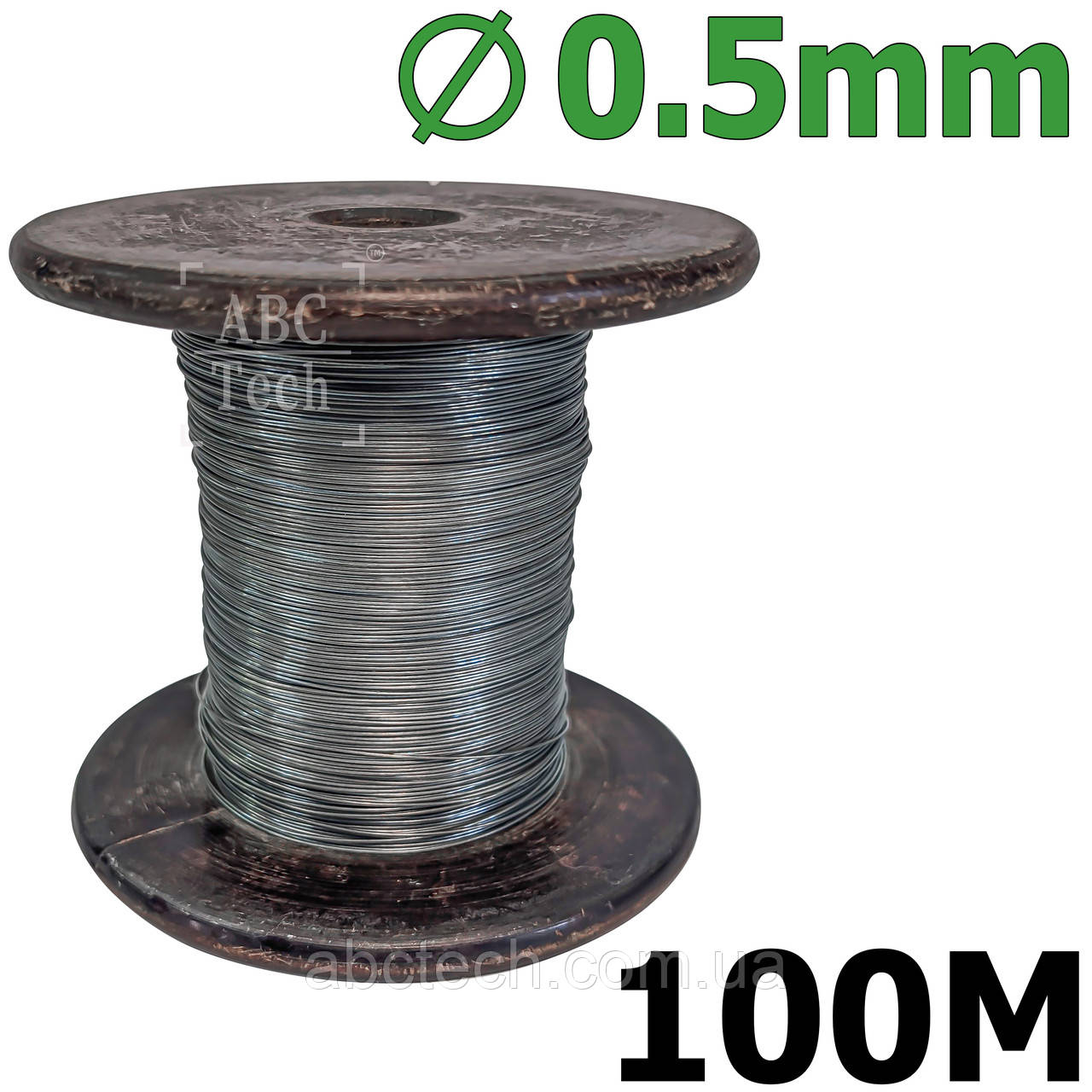 Дріт нейром 0,5 мм Моток 100 м Ніхромова струна для запайника Нагрівач-струна Дроту х20н80, фото 1