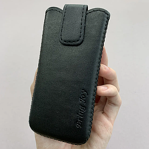 Чохол-кишеня для кнопкового телефону Nokia 230 (124.6 / 53.4 / 10.9 мм) чорний h6j