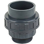 Муфта ПВХ Kripsol EHM20 50.C розбірна, із зовнішньою різьбою d50х1-1/2"