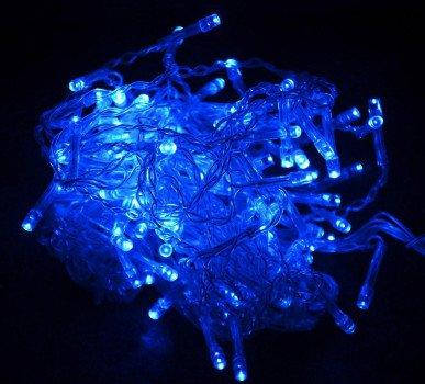 Гірлянда Діод 300 LED RD-9033 Провід — Білий, Колір ламп — Синій 183762
