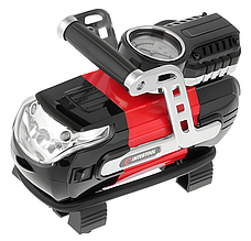 Автомобільний компресор з ліхтарем 12В 15А 7 атм 30 л/мин INTERTOOL (AC-0002)