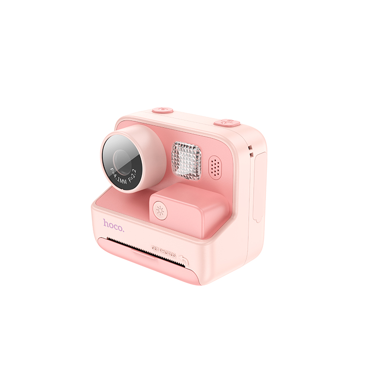 Камера для дітей HOCO DV200 Dual lens children printing camera Pink, фото 1