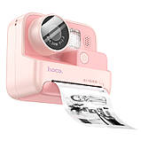 Камера для дітей HOCO DV200 Dual lens children printing camera Pink, фото 2