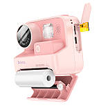 Камера для дітей HOCO DV200 Dual lens children printing camera Pink, фото 4