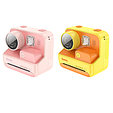 Камера для дітей HOCO DV200 Dual lens children printing camera Pink, фото 5