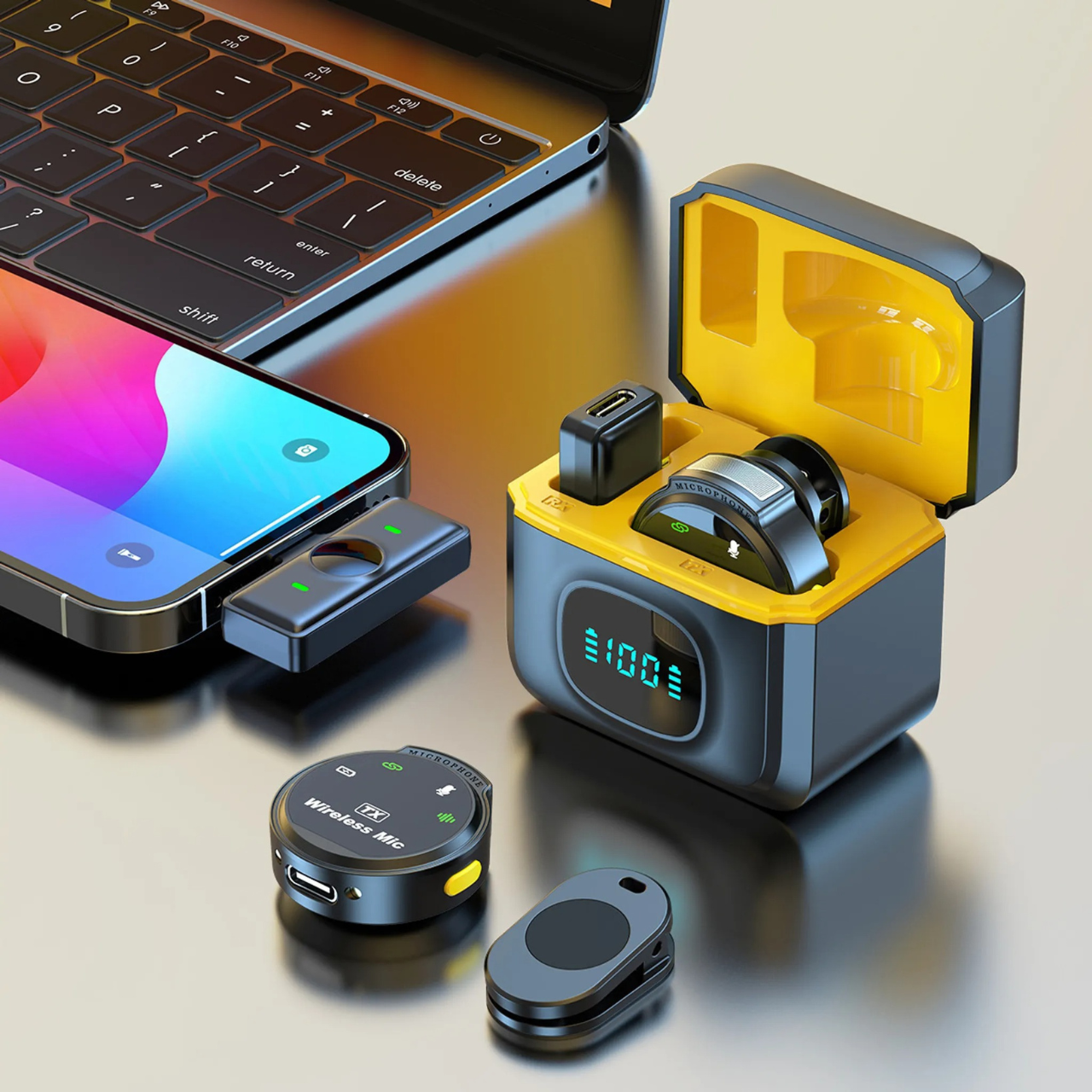 Бездротовий мікрофон-петличка J6 для телефонів з роз'ємом Type-C, фото 1