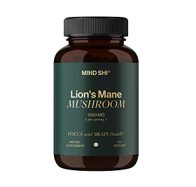 Гриб Левова грива Lion's Mane Mushroom Mind Shi 1000 мг 60 веган.капсул