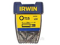 Биты Irwin тип Torx Т15 1/4"/25 мм, 10 шт.