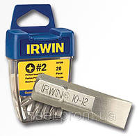 Биты Irwin тип плоский SL 1,6 x 8,0 мм 1/4"/25 мм,10 шт.