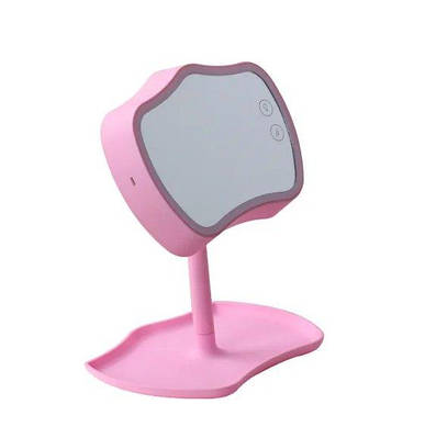 Дзеркало з підсвіткою і підставкою Mirror Lamps Pink 152843