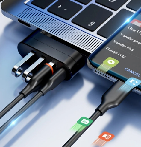 Міні USB 3.0 хаб H-4 для ноутбука/ПК поворотний Міні USB 3.0 хаб H-4 для ноутбука/ПК поворотний