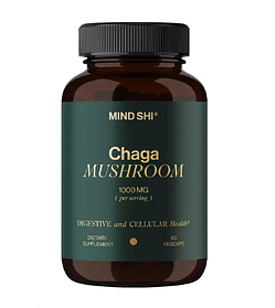 Гриб чага Chaga Mushroom Mind Shi 1000 мг 60 веган.капсул