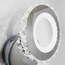 Бра світлодіодне кришталеве кільце 24Вт 3000-6000К хром