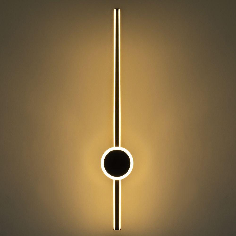 Світильник led на стіну чорний хай-тек 80см 64Вт 2700-6400К