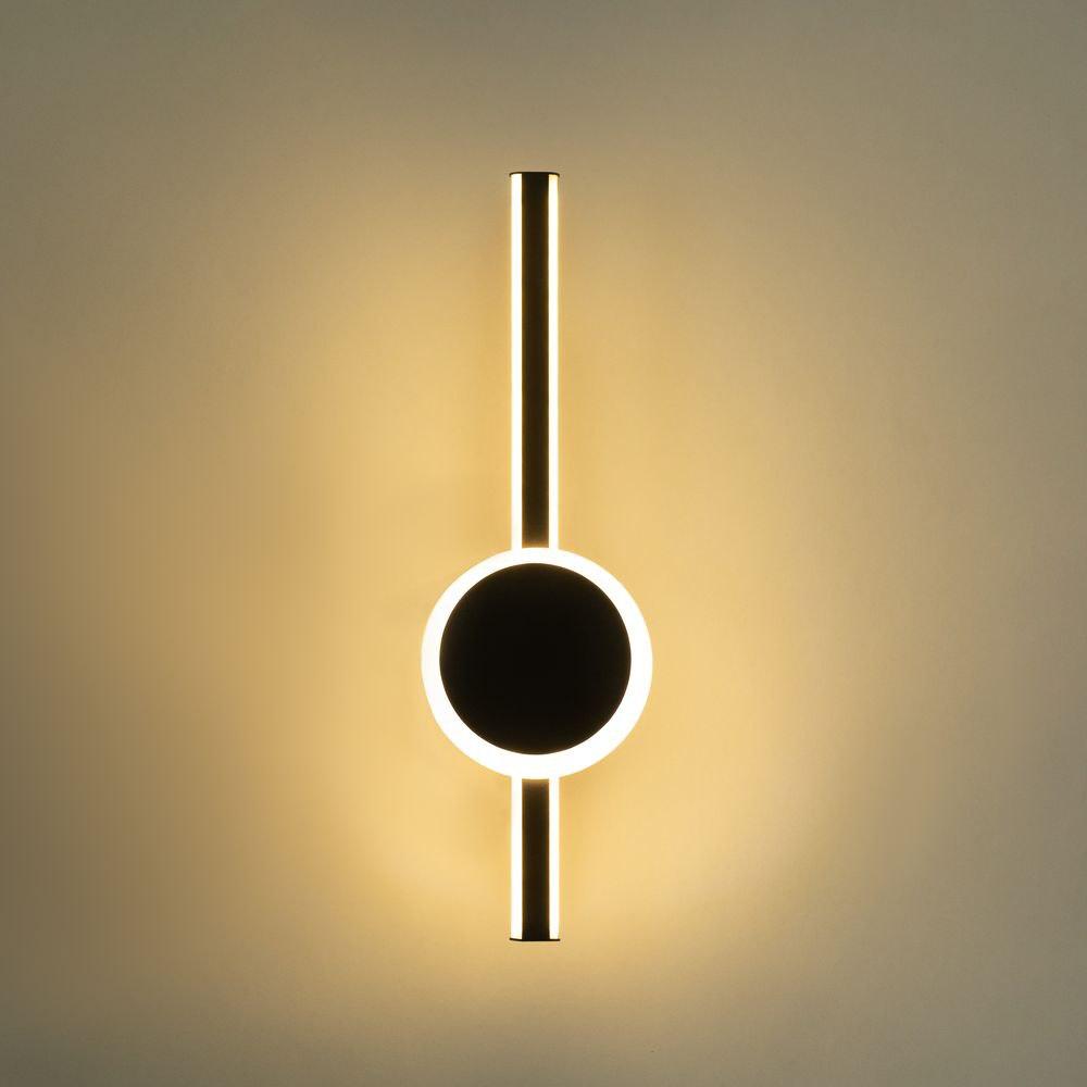 Настінний led світильник на стіну 40см 34Вт 2700-6400К чорний