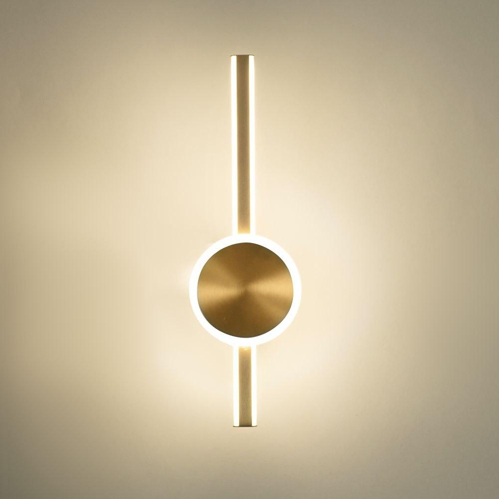 Лед світильник настінний 40см 34Вт 2700-6400К золото