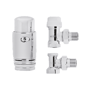 Комплект термостатичний кутовий Invena хром