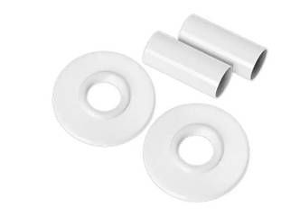 Набір маскувальних елементів (розетки + гільзи), білий Invena