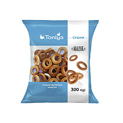 Сушка бублики фасована ванільна Масік 300г ТМ TONIYA