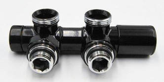 Комплект механічний Duoplex Invena чорний