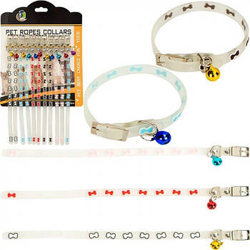 Нашийник, що світиться з дзвіночком, регульований для свійських тварин, ціна за 12шт 726(122346) G-Rich