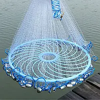 Кастингова сітка парашут для рибалки Лісочка 2 м