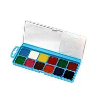 Акварель акварельні фарби 12 кольорів Гамма медовий пластик 312046 Гамма