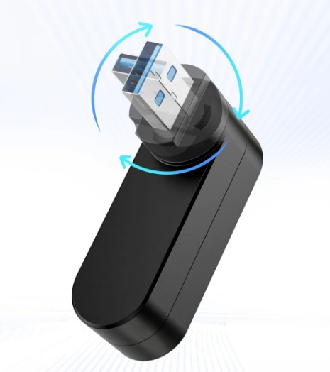 Міні USB 3.0 хаб H-4 для ноутбука/ПК поворотний Міні USB 3.0 хаб H-4 для ноутбука/ПК поворотний