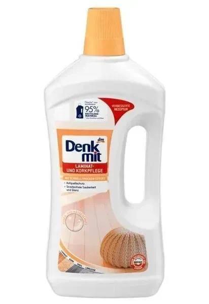 Засіб для миття ламінату, коркової підлоги та лінолеуму Denkmit 1000мл